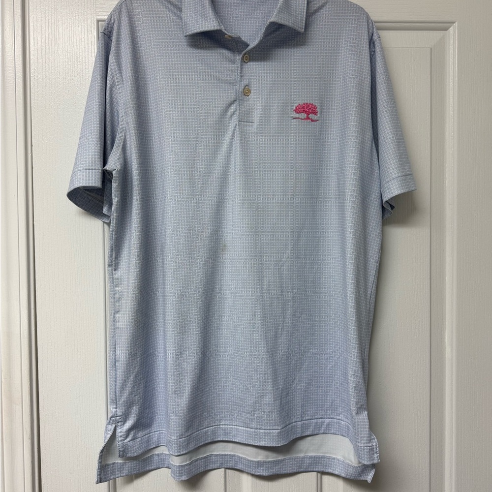 Peter Millar Blue Polo Shirt Classic Design